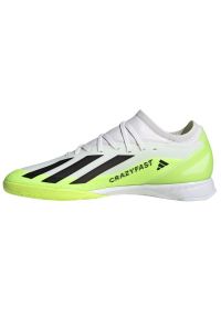 Adidas - Buty piłkarskie adidas X Crazyfast.3 In M ID9340 białe białe. Zapięcie: sznurówki. Kolor: biały. Materiał: guma, syntetyk. Sport: piłka nożna