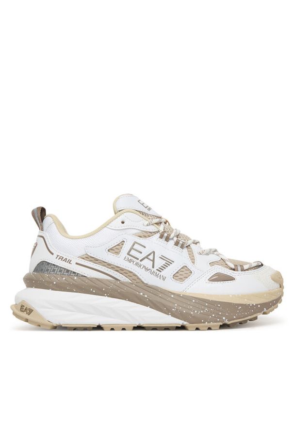EA7 Emporio Armani Sneakersy 7X000602 AF10181 MZ702 Biały. Kolor: biały. Materiał: skóra