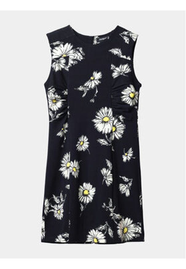 Desigual Sukienka letnia Lorena 24SWVK18 Czarny Regular Fit. Kolor: czarny. Materiał: wiskoza. Sezon: lato