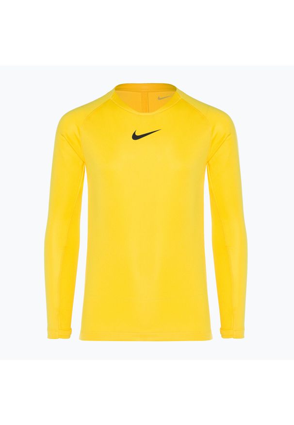 Longsleeve termoaktywny dziecięcy Nike Dri-FIT Park First Layer. Kolor: żółty. Długość rękawa: długi rękaw