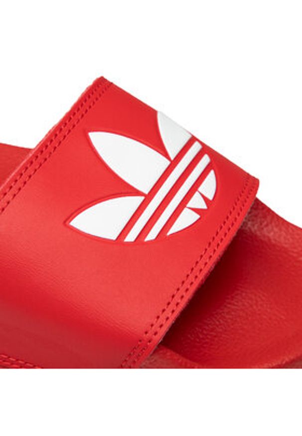 Adidas - adidas Klapki adilette Lite FU8296 Czerwony. Kolor: czerwony. Materiał: skóra
