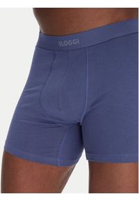 Sloggi Komplet 2 par bokserek 10222372 Niebieski. Kolor: niebieski. Materiał: bawełna #4