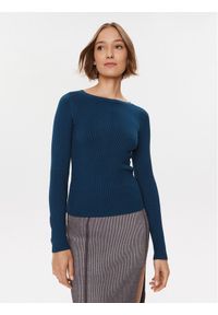 Marciano Guess Sweter 3BGR38 5788Z Niebieski Slim Fit. Kolor: niebieski. Materiał: wiskoza #1