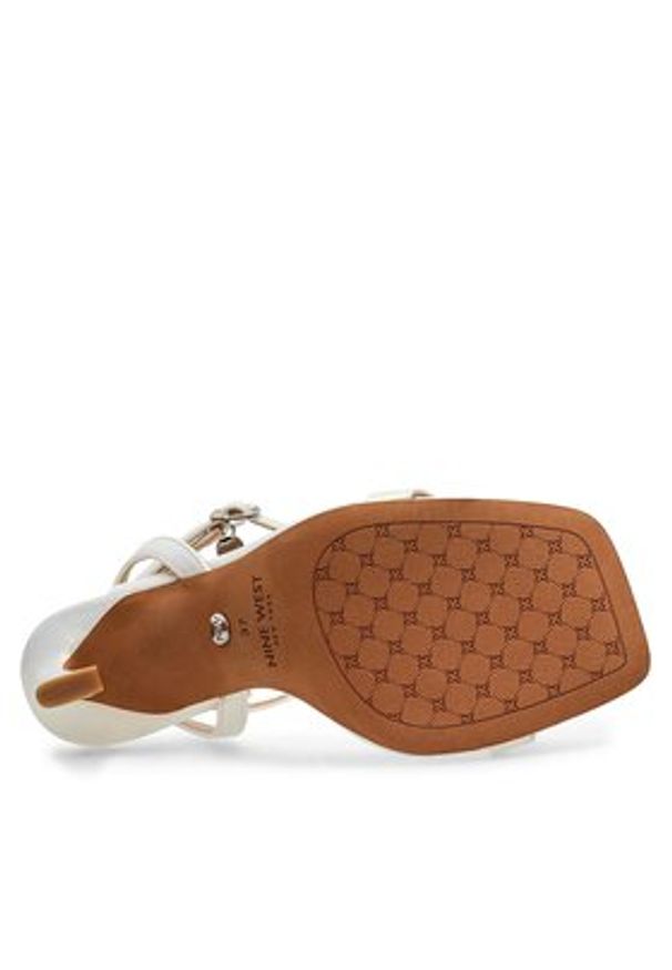 Nine West Sandały 123AL1713 Biały. Kolor: biały. Materiał: skóra