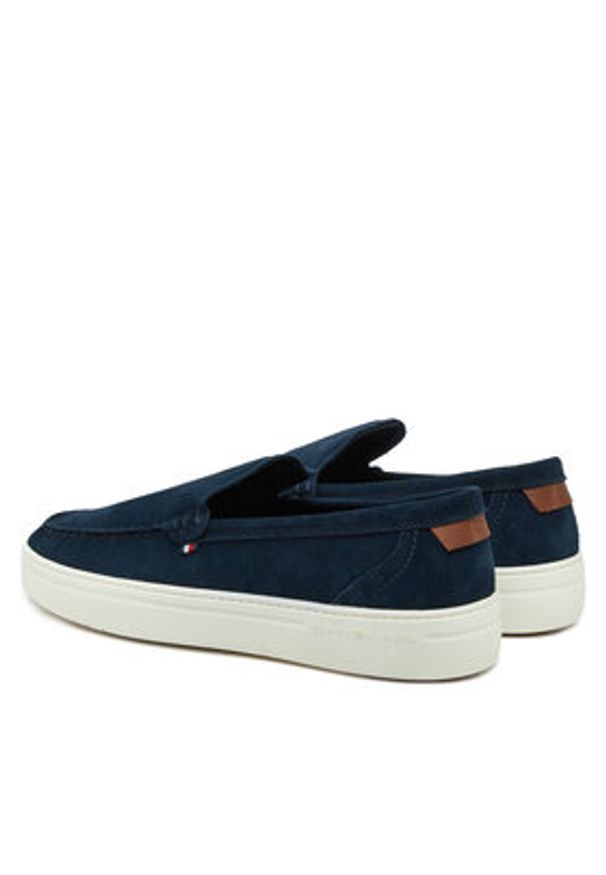 TOMMY HILFIGER - Tommy Hilfiger Mokasyny FM0FM05354 Granatowy. Kolor: niebieski. Materiał: skóra, zamsz