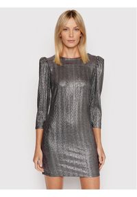 Sukienka koktajlowa Rinascimento. Kolor: srebrny. Styl: wizytowy #1