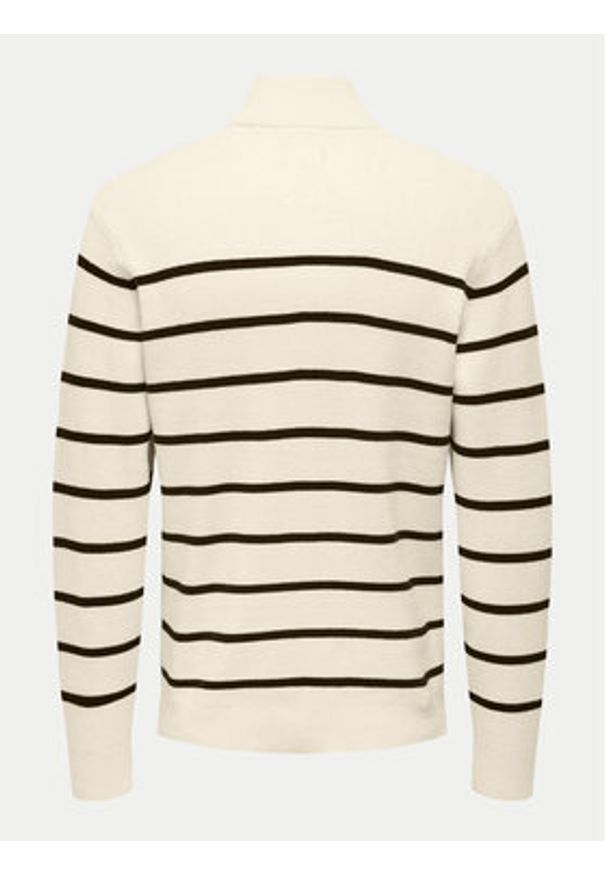 Only & Sons Sweter 22023210 Écru Regular Fit. Materiał: bawełna
