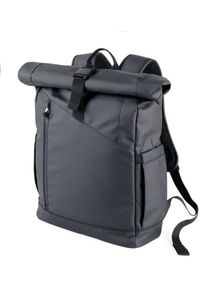 Troika - TROIKA Roll Top Rucksack TROIKA BLACK ROLL TOP