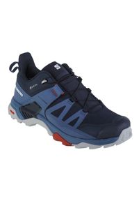 salomon - Buty Salomon X Ultra 4 Gtx 473765 niebieskie. Zapięcie: sznurówki. Kolor: niebieski. Materiał: tkanina, syntetyk. Szerokość cholewki: normalna