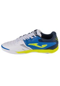 Joma - Buty halowe do piłki nożnej męskie, Cancha 24 IN CANS. Kolor: biały, wielokolorowy, niebieski, żółty