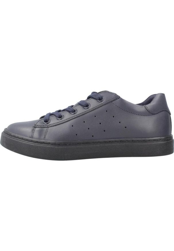 Geox - Buty GEOX J NASHIK BOY Niebieski. Kolor: niebieski. Materiał: syntetyk, skóra. Sport: turystyka piesza