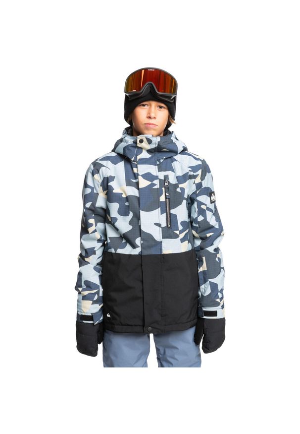 Quiksilver - Kurtka śnieżna dla Chłopcy MISSION Szary. Kolor: szary. Materiał: poliester, materiał. Sezon: zima. Sport: narciarstwo