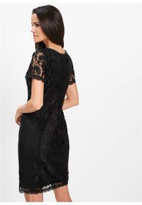Sukienka koronkowa Premium bonprix czarny. Kolor: czarny. Materiał: koronka. Styl: elegancki #5