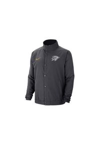 Kurtka uniwersalna męska Nike Nba Oklahoma City Thunder. Kolor: czarny. Materiał: syntetyk. Sport: bieganie