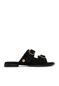 U.S. Polo Assn. Klapki EO-KATYA001W/6S1 Czarny. Kolor: czarny. Materiał: zamsz, skóra #1