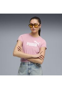 Puma - Damska koszulka z logo ESS No. 1 PUMA Poised Pink. Kolor: różowy. Sport: fitness