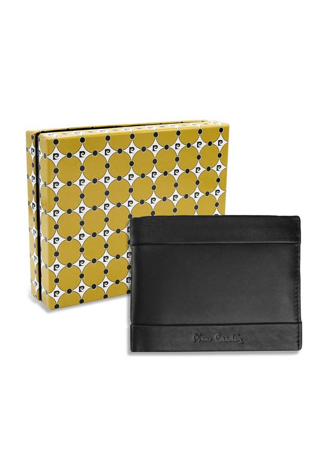 Portfel skórzany Pierre Cardin czarny 325 TILAK25. Kolor: czarny. Materiał: skóra