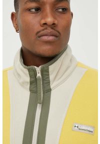 columbia - Columbia bluza męska kolor żółty wzorzysta 1890764.SS23-743. Kolor: żółty. Materiał: dzianina #1