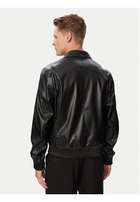 Calvin Klein Kurtka z imitacji skóry LV04RG406G Czarny Regular Fit. Kolor: czarny. Materiał: skóra #5