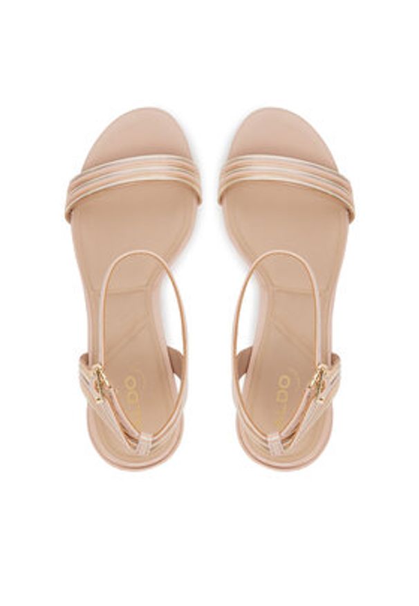 Aldo Sandały Emelda 13813767 Beżowy. Kolor: beżowy. Materiał: skóra