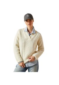 Sweter damski Ariat Arley. Kolor: biały. Materiał: polar. Sezon: zima #1
