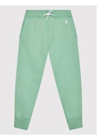 Polo Ralph Lauren Spodnie dresowe 211794397023 Zielony Regular Fit. Kolor: zielony. Materiał: bawełna, dresówka #4