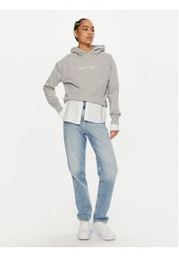 Calvin Klein Bluza Hero Logo K20K205449 Szary Relaxed Fit. Kolor: szary. Materiał: bawełna