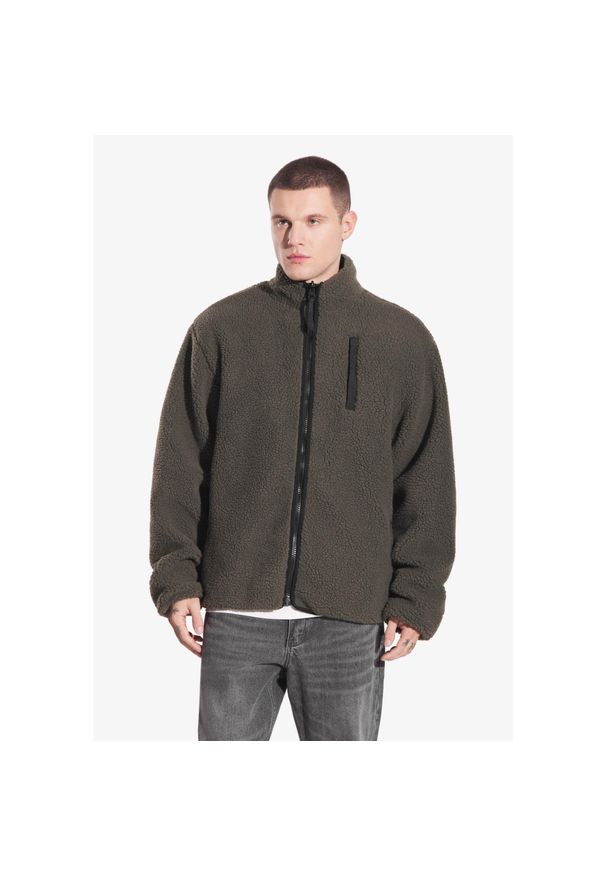 Kurtka turystyczna męska Prosto Sherpa dwustronna. Kolor: zielony