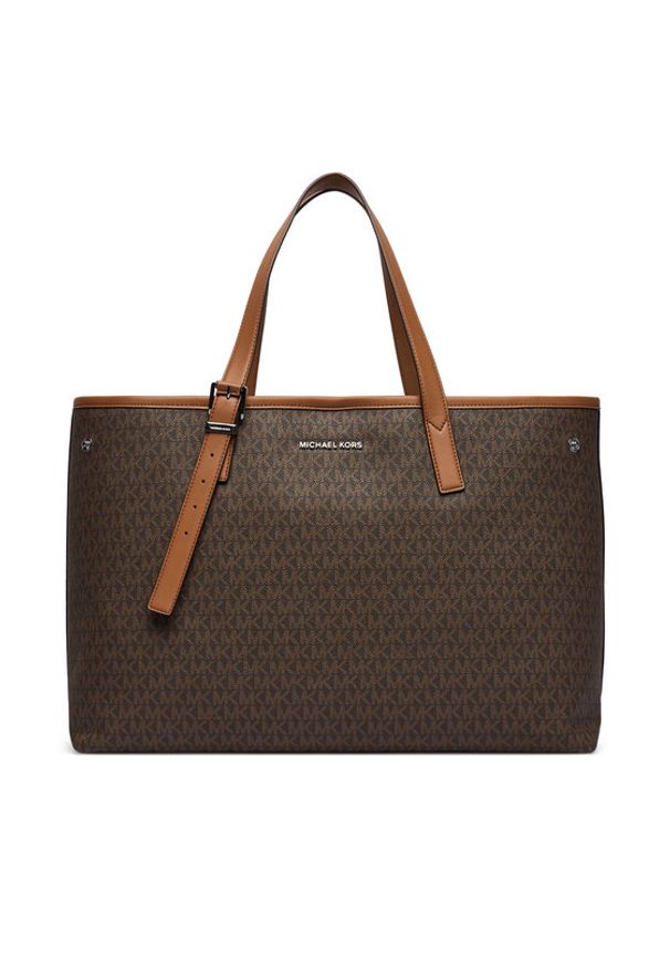 MICHAEL Michael Kors Torebka Hudson 33R6LHDT9B Brązowy. Kolor: brązowy. Materiał: skórzane