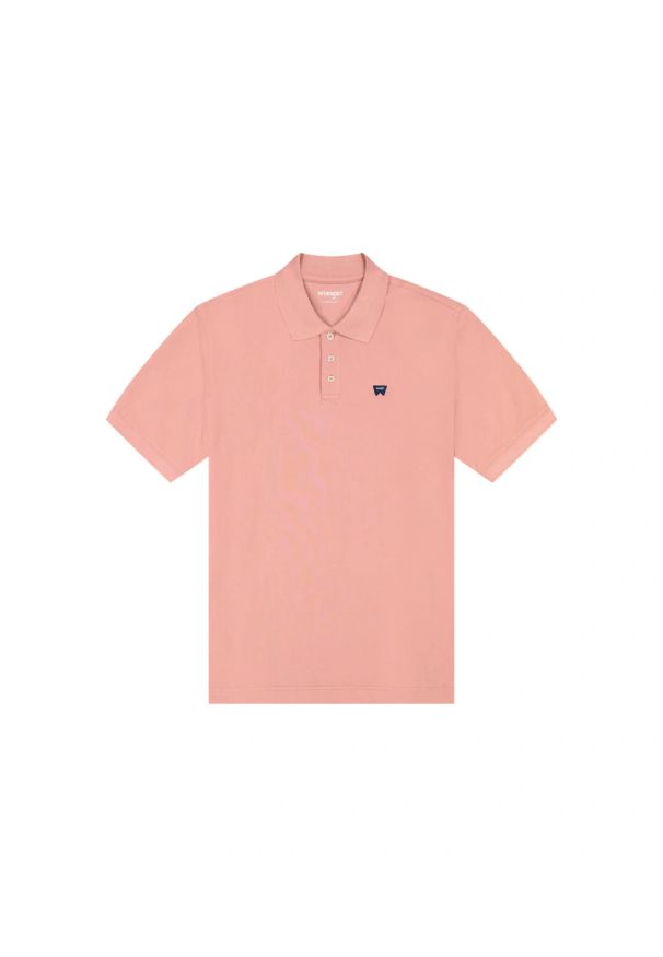 Wrangler - MESKA KOSZULKA WRANGLER POLO SHIRT DUSTY ROSE 112378002. Typ kołnierza: polo