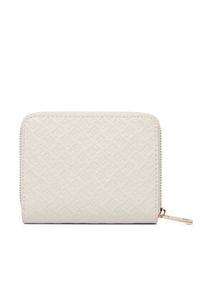 TOMMY HILFIGER - Tommy Hilfiger Portfel Th Icon Med Za W/Flap Mono AW0AW18474 Beżowy. Kolor: beżowy. Materiał: skóra #2