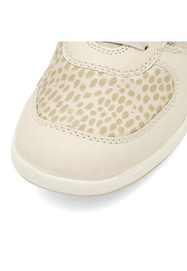 Rieker Sneakersy L4821-60 Écru. Materiał: skóra