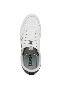 Buty do chodzenia męskie K-Swiss Lozan Match. Zapięcie: sznurówki. Kolor: biały. Materiał: materiał, skóra. Szerokość cholewki: normalna. Sport: turystyka piesza