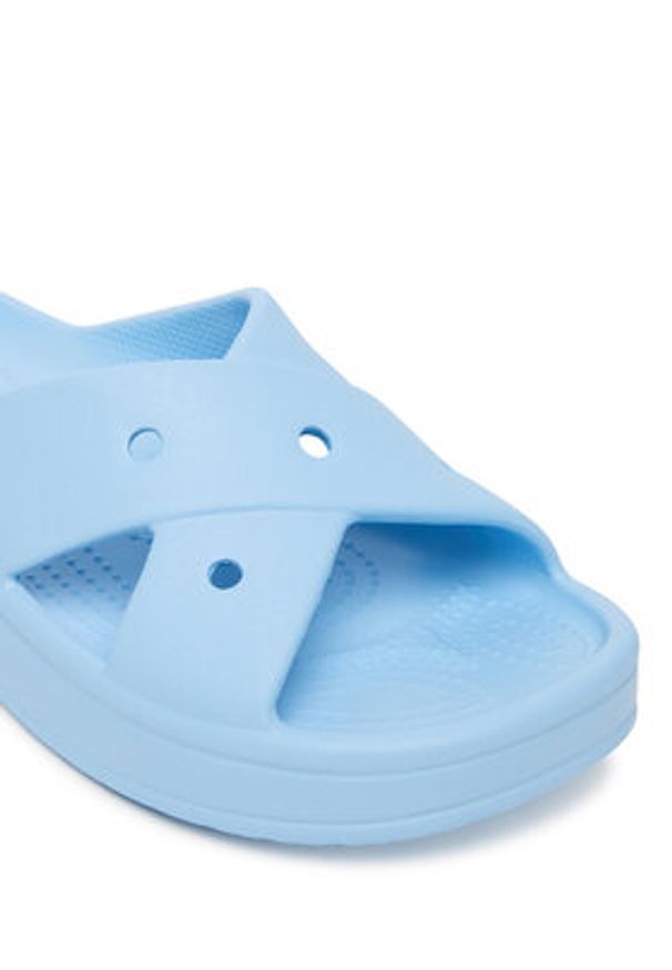 Crocs Klapki Classic Women's Cross Strap 210840 Niebieski. Kolor: niebieski