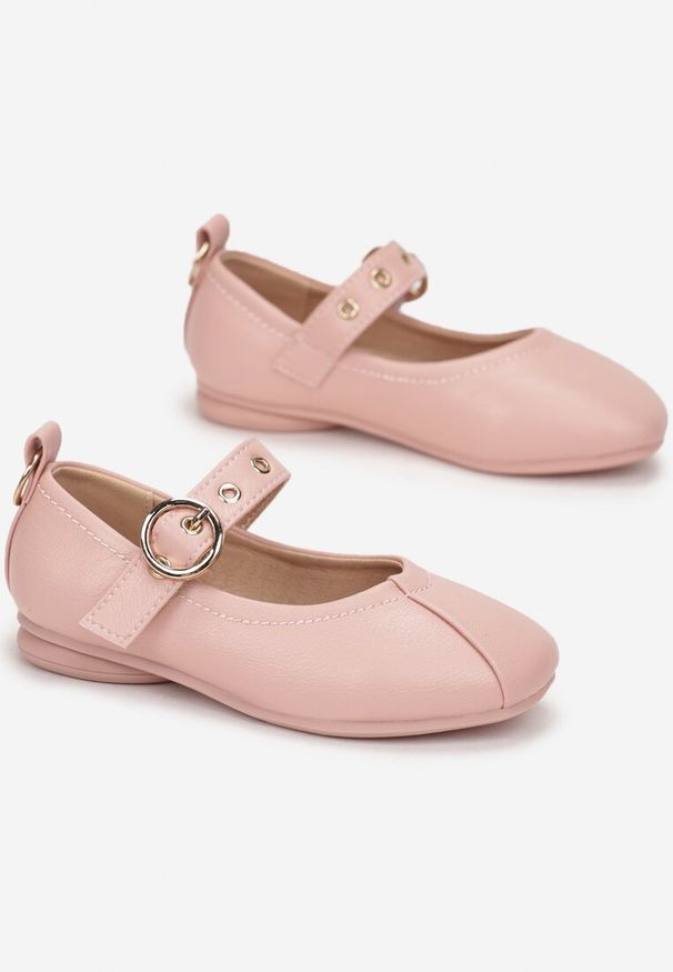Born2be - Różowe Balerinki Azegen. Zapięcie: rzepy. Kolor: różowy. Sezon: lato. Styl: elegancki