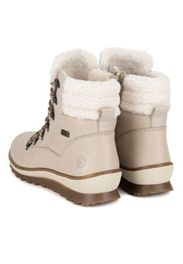 Remonte Trzewiki R8485-60 Beżowy. Kolor: beżowy. Materiał: skóra