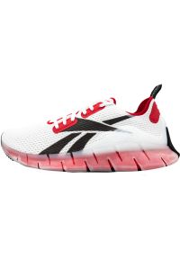 Buty do biegania męskie Reebok Zig Kinetica M. Zapięcie: sznurówki. Kolor: czerwony, wielokolorowy. Materiał: syntetyk, tkanina, materiał. Szerokość cholewki: normalna. Sport: bieganie