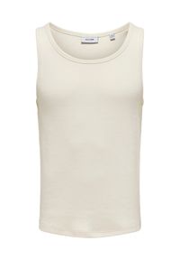 Only & Sons Tank top Tanner 22030217 Écru Regular Fit. Materiał: bawełna
