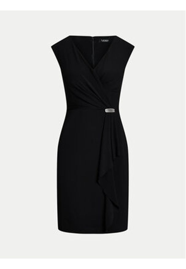 Lauren Ralph Lauren - LAUREN RALPH LAUREN Sukienka koktajlowa 253906356002 Czarny Regular Fit. Kolor: czarny. Materiał: syntetyk. Styl: wizytowy