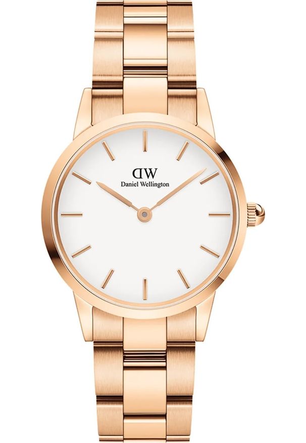 Zegarek Daniel Wellington Zegarek damski Daniel Wellington DW00100213 różowe złoto. Kolor: złoty, wielokolorowy, różowy