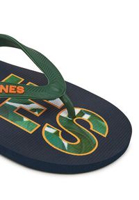 Jack & Jones - Jack&Jones Japonki Jfwlogo Palm Print Flip Flop Ln 12230642 Granatowy. Kolor: niebieski. Wzór: nadruk #3