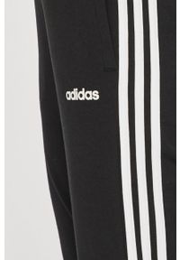 Adidas - adidas - Spodnie. Kolor: czarny. Materiał: bawełna, dzianina. Wzór: gładki #3