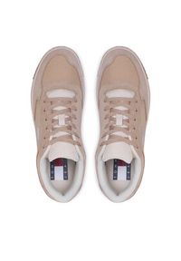 Tommy Jeans Sneakersy Retro Cupsole Suede EM0EM01161 Beżowy. Kolor: beżowy. Materiał: zamsz, skóra #5