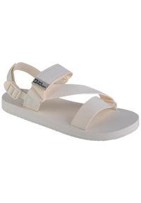 Sandały damskie, Jack Wolfskin Urban Entdeckung Belt Sandal W. Kolor: biały, beżowy. Materiał: guma, materiał, syntetyk