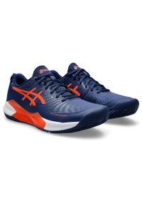 Asics - Buty do tenisa męskie, ASICS Gel-Challenger 14 Clay. Zapięcie: sznurówki. Kolor: czerwony, wielokolorowy, niebieski. Materiał: materiał. Szerokość cholewki: normalna. Sport: tenis #2
