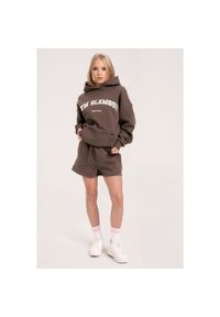 GYM GLAMOUR - Spodenki fitness damskie Gym Glamour dresowe. Kolor: brązowy. Materiał: dresówka. Sport: fitness #1