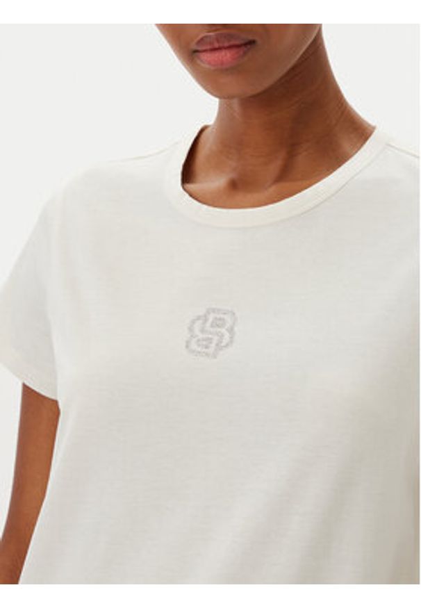 BOSS T-Shirt Eventsa7 50537598 Écru Regular Fit. Materiał: bawełna