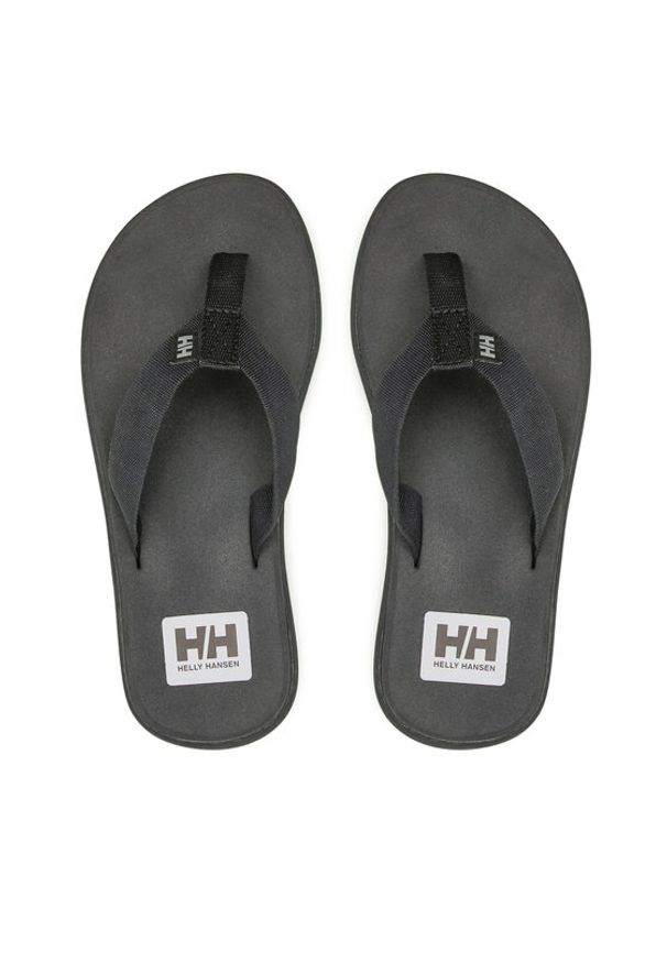 Helly Hansen Japonki W Logo Sandal 11601_990 Czarny. Kolor: czarny. Materiał: materiał