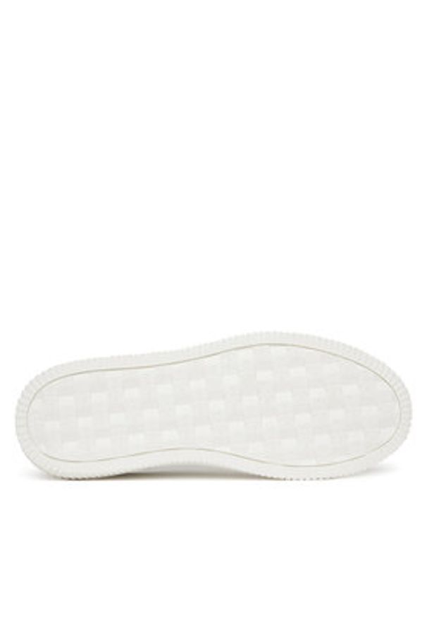 Calvin Klein Jeans Sneakersy Chunky Cupsole Ru Patch Lth YM0YM01296 Biały. Kolor: biały. Materiał: skóra