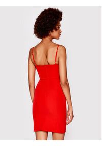 Rinascimento Sukienka koktajlowa CFC0109348003 Czerwony Slim Fit. Kolor: czerwony. Materiał: syntetyk. Styl: wizytowy #5